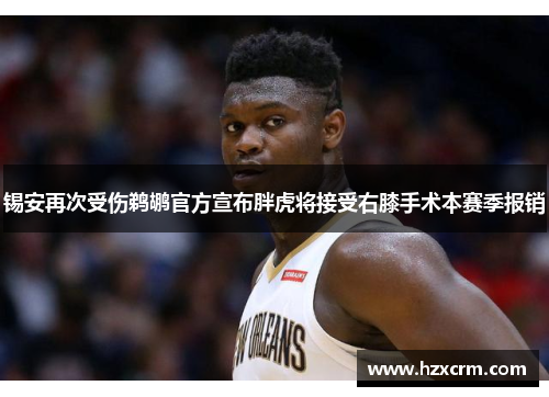 锡安再次受伤鹈鹕官方宣布胖虎将接受右膝手术本赛季报销